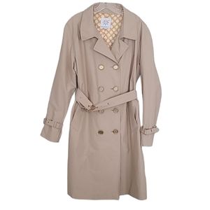 Isaac Mizrahi Live Tan Long  Trench Coat